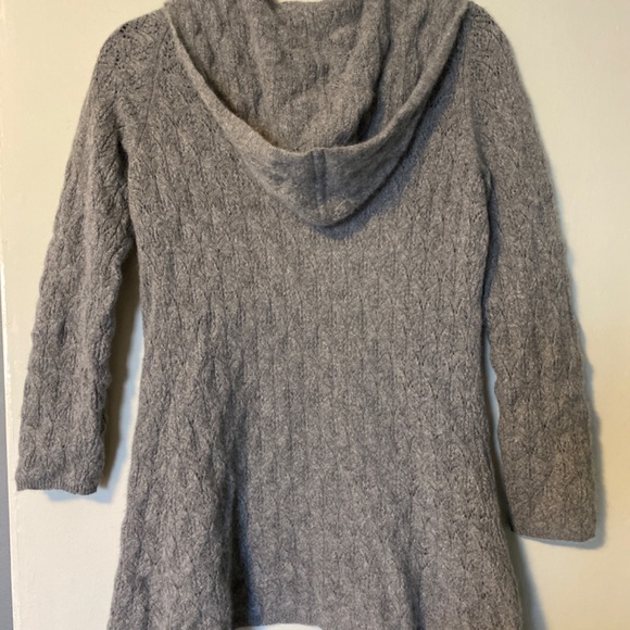 - Beautiful hooded cardigan 100% cashmere Cynthia Rowley size M - Picture 4 of 5